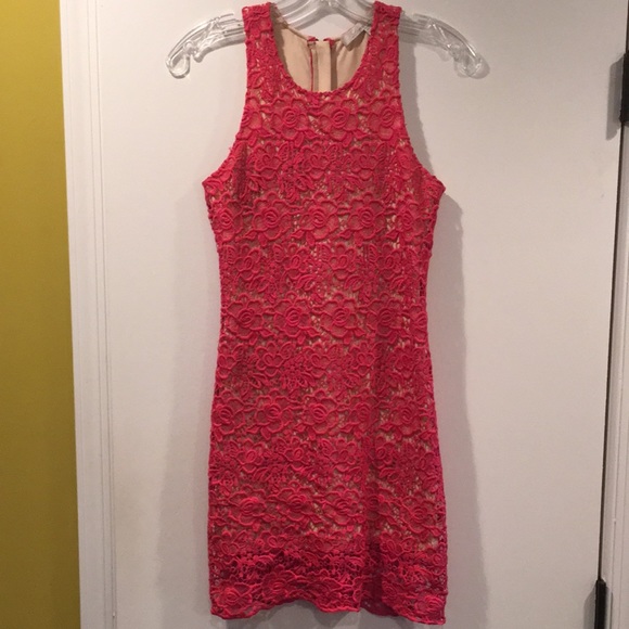 Lovers + Friends pink lace dress - Picture 3 of 11